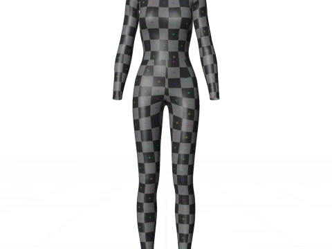Female Full Bodysuit 3D Clothing Model 3D Model