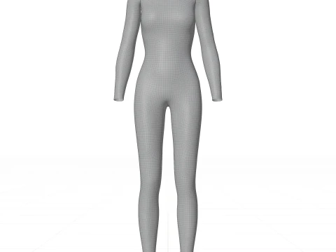 Female Full Bodysuit 3D Clothing Model 3D Model