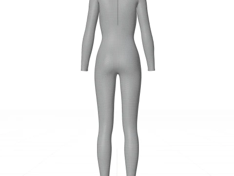 Female Full Bodysuit 3D Clothing Model 3D Model