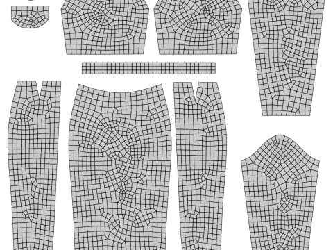 Long sleeve Turtleneck Bodycon Wool Dress 3D Female Clothing Asset 3D Model