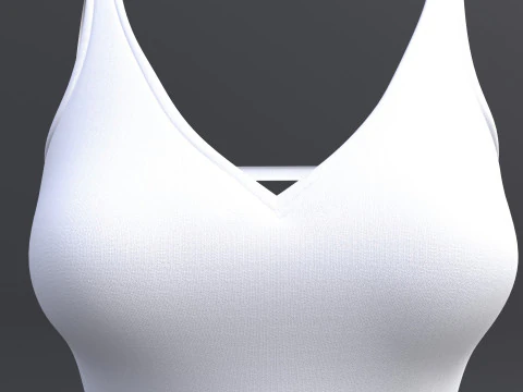 Female Bikini Swimwear Black and White Monokini Swimsuit 3D Model