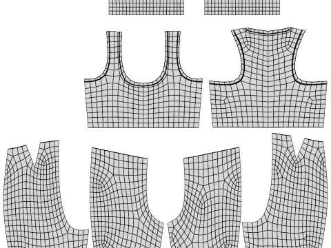 Womens Two Piece Yoga Set - Crop Top Biker Shorts Sportswear Outfit Clothing 3D Model