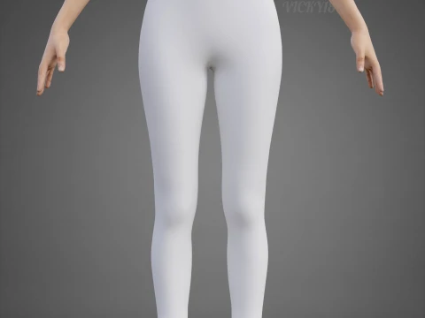 Roupa de ioga branca e preta - suti&atilde; esportivo regata e leggings roupas 3D Modelo 3D
