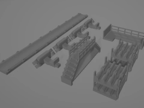 Maqueta de tunelera TBM 3D Print Model