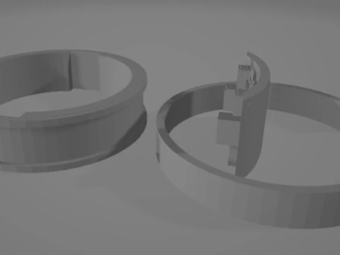 Maqueta de tunelera TBM 3D Print Model