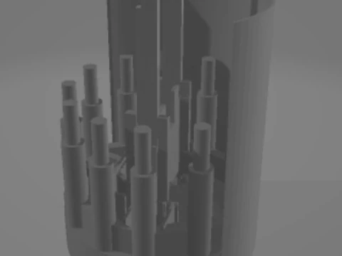 Maqueta de tunelera TBM 3D Print Model