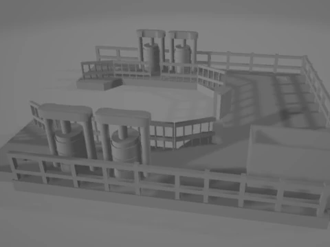 Maqueta de tunelera TBM 3D Print Model