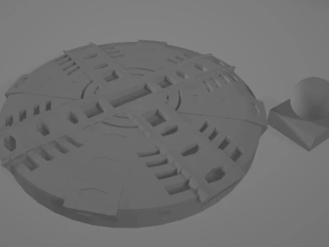 Maqueta de tunelera TBM 3D Print Model