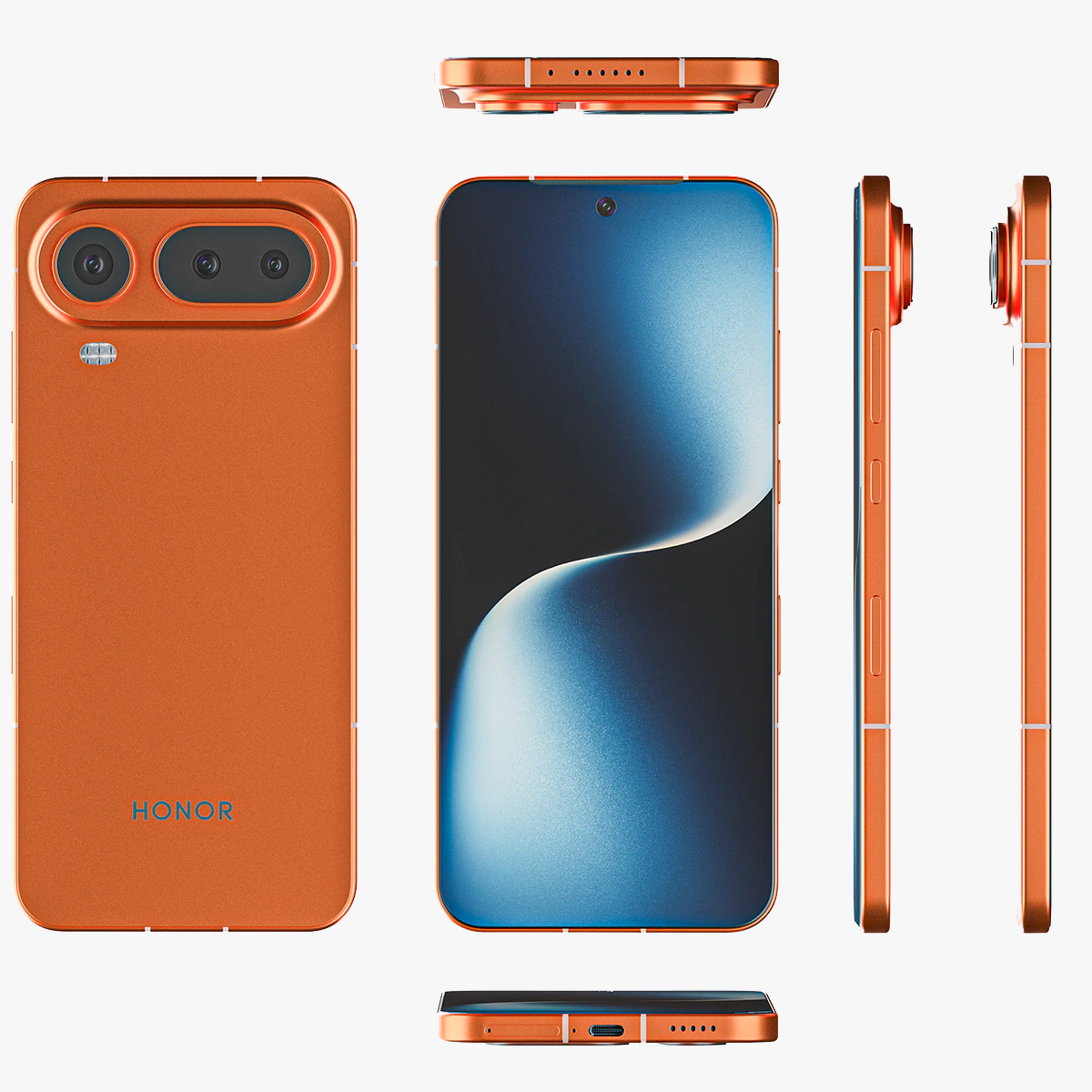 Honor Magic 8 Pro Air 3D Model .c4d .max .obj .3ds .fbx .stl .blend