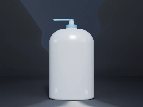 Dispensador de bomba de sabão líquido, garrafa de embalagem cosmética, estúdio render Modelo 3D