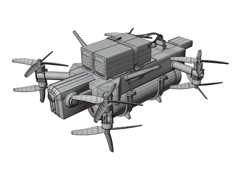 Kamikaze Drone 3D Model