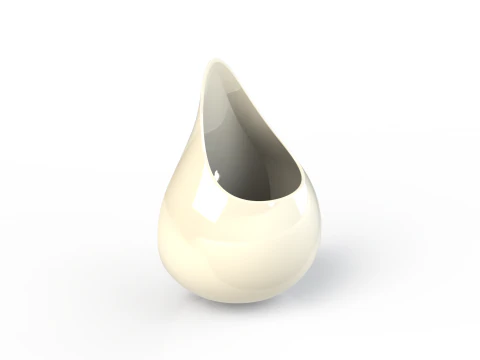 TEAR WALL SUCCULENT PLANTER 3D Print Model