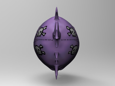 Fish Fugu The Simpson 3D Print Model