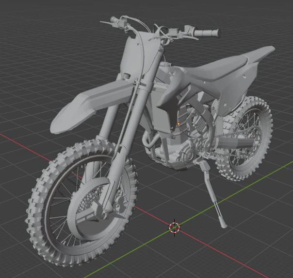 HONDA CRF 450 2024 4 TIEMPOS 3D Print Model .c4d .max .obj .3ds .fbx .stl .blend 
