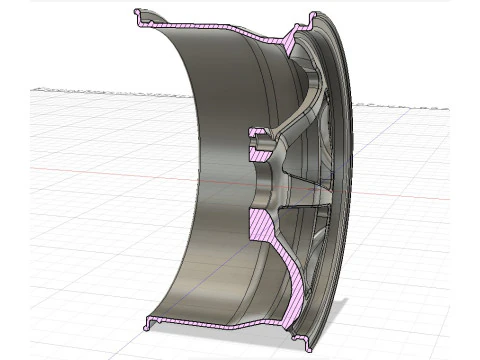 HYPERCAR FORGED WHEEL DESIGN 3D Model