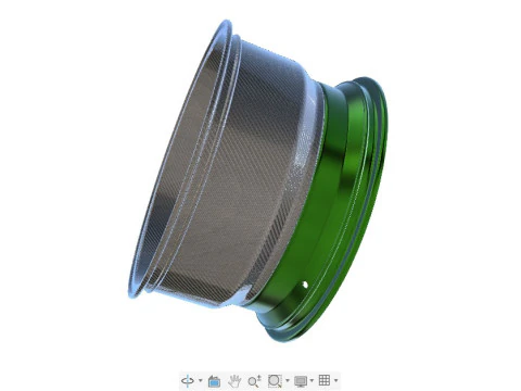 HYPERCAR CONCEPT 2 PIECE WHEEL DESIGN 3D Model