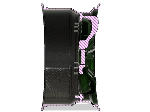 HYPERCAR CONCEPT 2 PIECE WHEEL DESIGN 3D Model