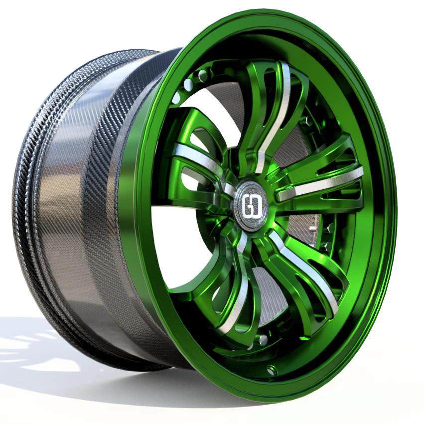 HYPERCAR CONCEPT 2 PIECE WHEEL DESIGN 3D Model .c4d .max .obj .3ds .fbx .stl .blend
