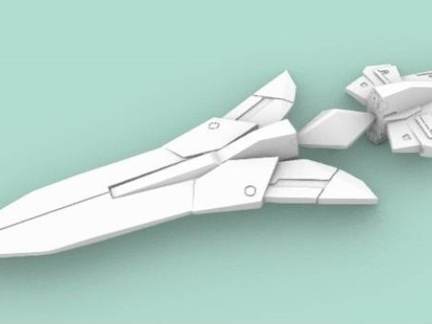 OT MBV-707 TEMJIN 블루 슬라이더의 가상 3D 모델