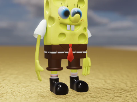 Sponge Bob 3D Model