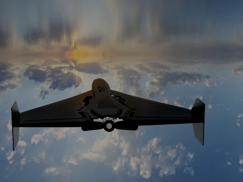 Military Stiyle UAV 3D Model