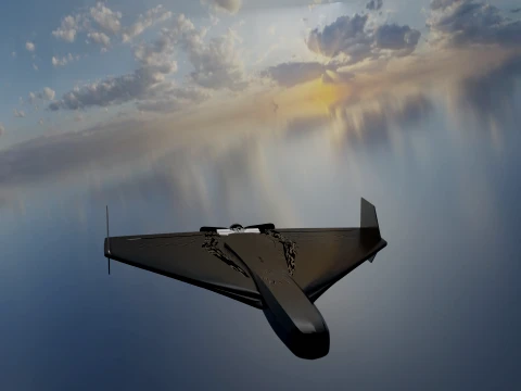 Military Stiyle UAV 3D Model