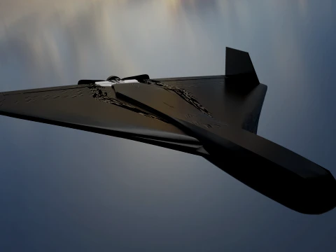 Military Stiyle UAV 3D Model