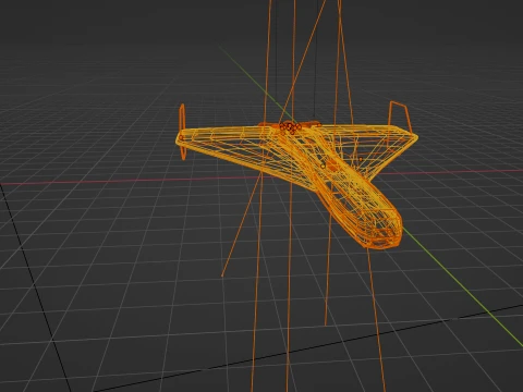 Military Stiyle UAV 3D Model