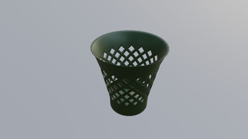 Lixeira Modelo 3D .c4d .max .obj .3ds .fbx .stl .blend 
