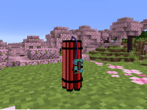 様式化されたダイナマイト爆発物 3Dモデル