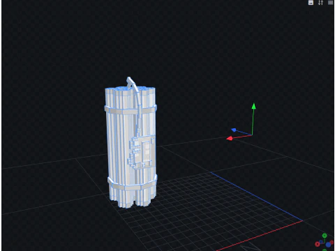 Stylized Dynamite Explosive 3D Model
