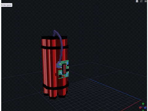 程式化的炸药炸药 3D 模型