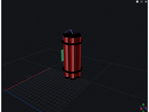 Stylized Dynamite Explosive 3D Model