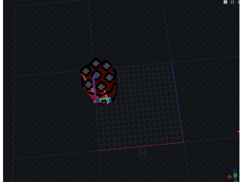 程式化的炸药炸药 3D 模型