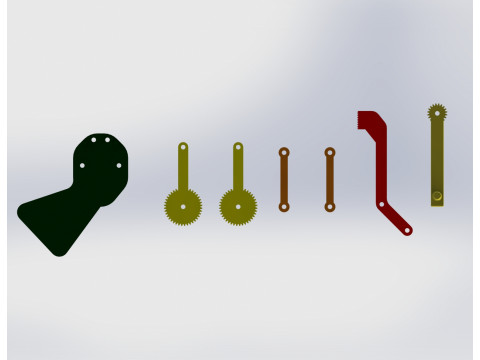 Mechanical gripper 3D Print Model