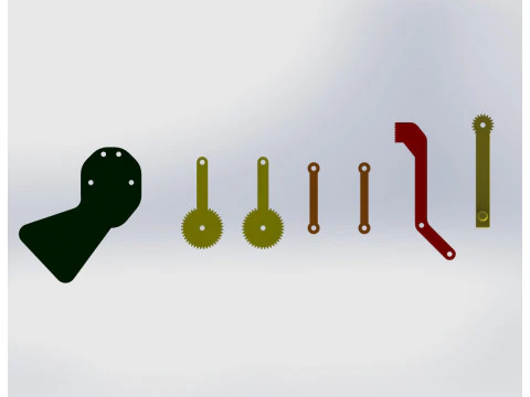 Mechanical gripper 3D Print Model