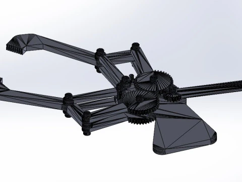 Mechanical gripper 3D Print Model