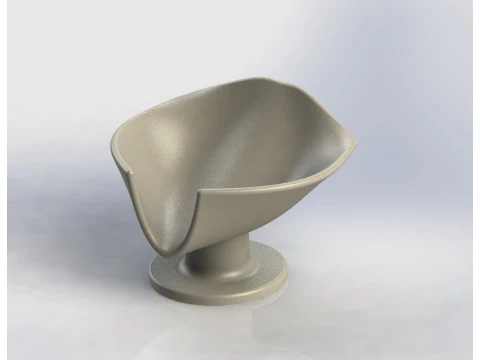 Self-Draining Soap Dish with Water Channel 3D Print Model