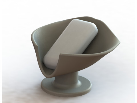 Jabonera Autodrenante con Canal de Agua Modelo de impresión 3D