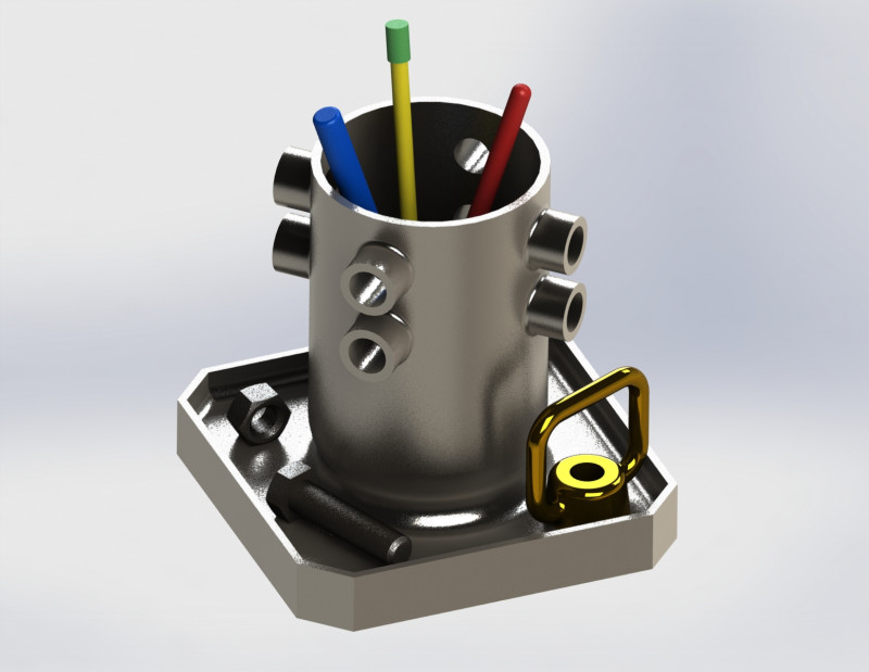 VVER1000 Reactor Core Organizer 3D Print Model .c4d .max .obj .3ds .fbx .stl .blend 