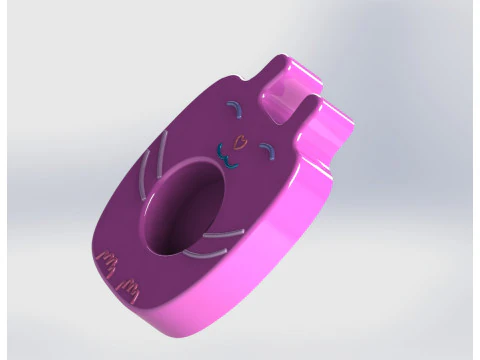 Cute Cat Tealight Candle Holder 3D Print Model