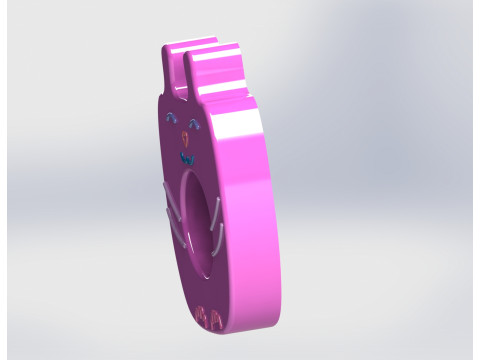 Cute Cat Tealight Candle Holder 3D Print Model