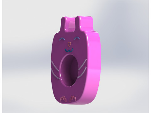 Cute Cat Tealight Candle Holder 3D Print Model