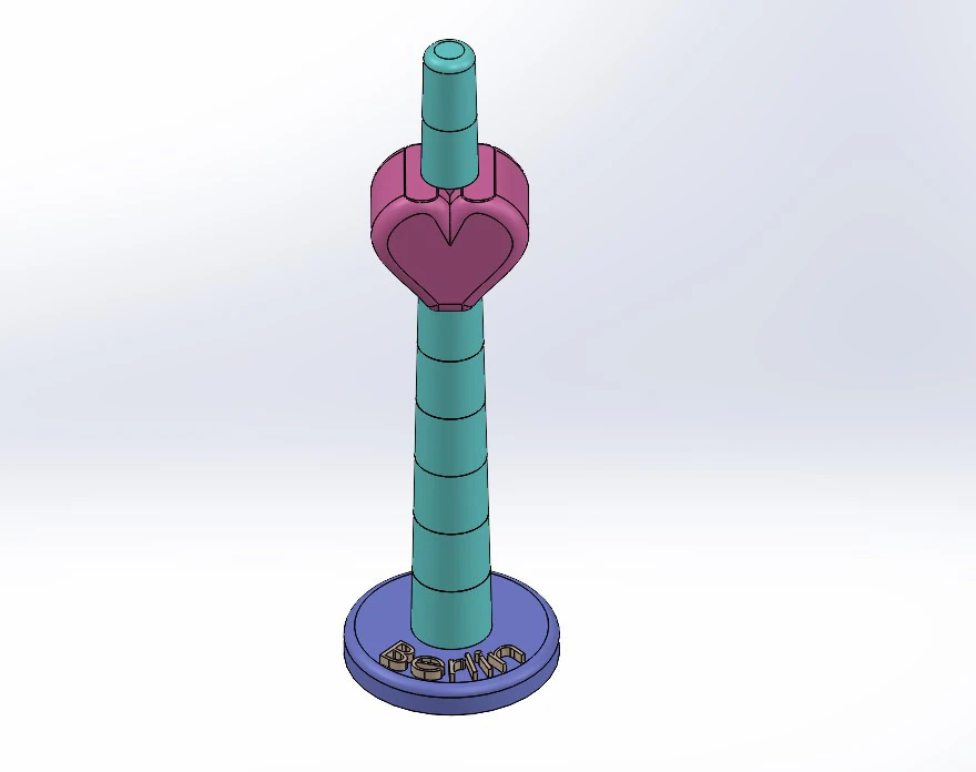 Berlin Tower Construction Set with Heart 3D Print Model .c4d .max .obj .3ds .fbx .stl .blend 