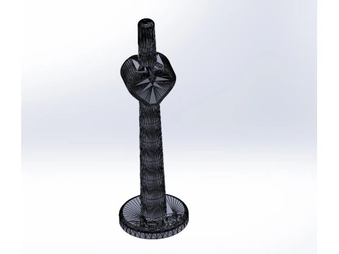 Berlin Tower Construction Set with Heart 3D Print Model