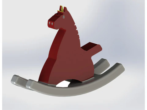 Brinquedo de cavalo de balan&ccedil;o Modelo de Impressão 3D