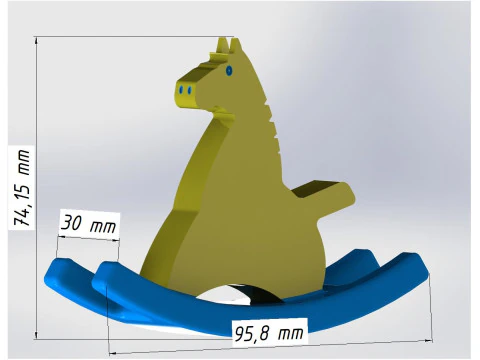 Rocking Horse Toy 3D Print Model