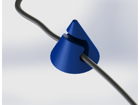 Ensemble d'organisateurs de c&acirc;bles coniques Modèles 3D en vedette