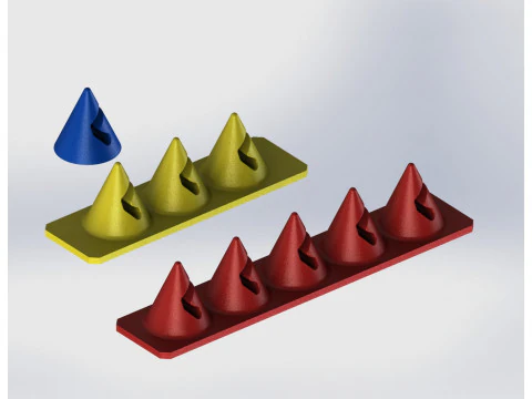 Cone Cable Organizer Set 3D Print Model