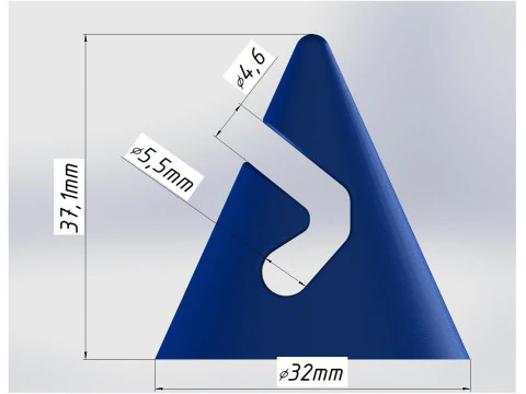 Cone Cable Organizer Set 3D Print Model